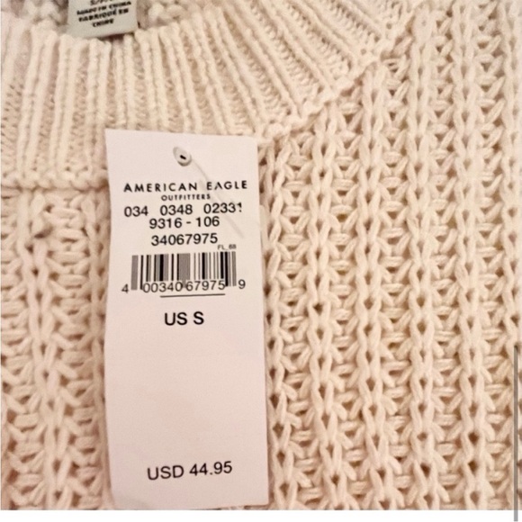 🆕- American Eagle Off White Knit Pullover
Sweater. Size: small - Picture 4 of 6
